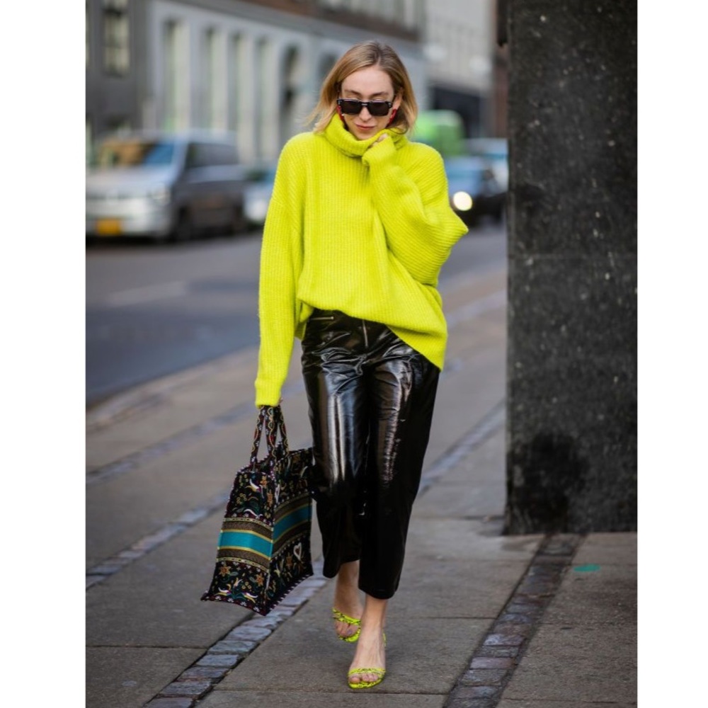 New Zara Neon Green Lime Sweater (Sz: S)